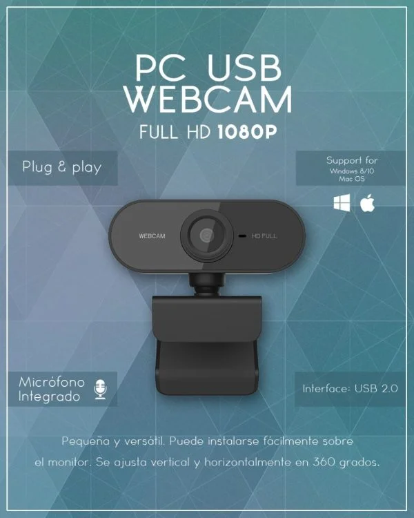 Camara Web Hd Logitech C505 Webcam 720p Videollamada Stream, Playfactory