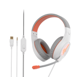 Audifono Meetion MT-HP021 Blanco Naranja