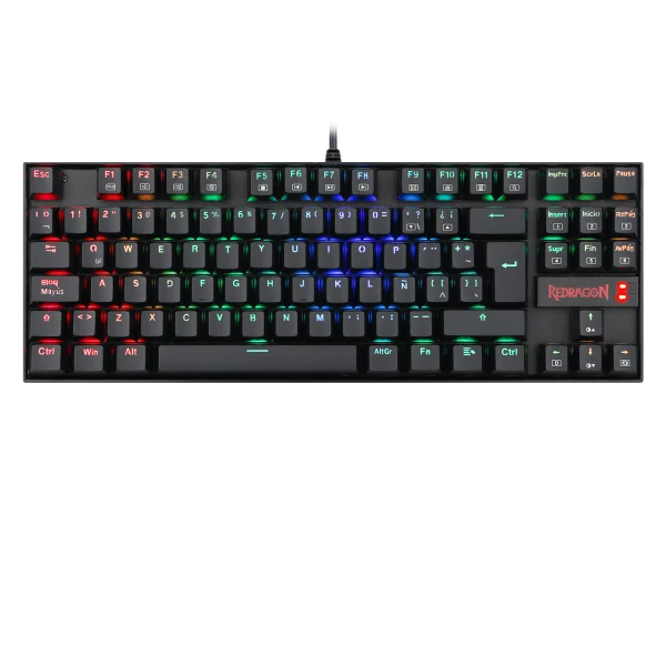 Teclado Gamer Mecánico Redragon Kumara K552 Black RGB Switch Red - Imagen 2