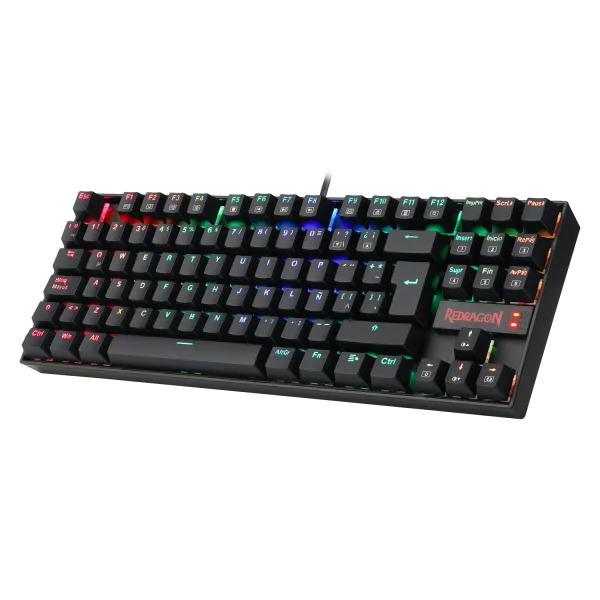 Teclado Gamer Mecánico Redragon Kumara K552 Black RGB Switch Red - Imagen 5