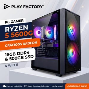 PC Gamer AMD Ryzen 5 5600G | 16GB RAM | 500GB SSD | Windows 11