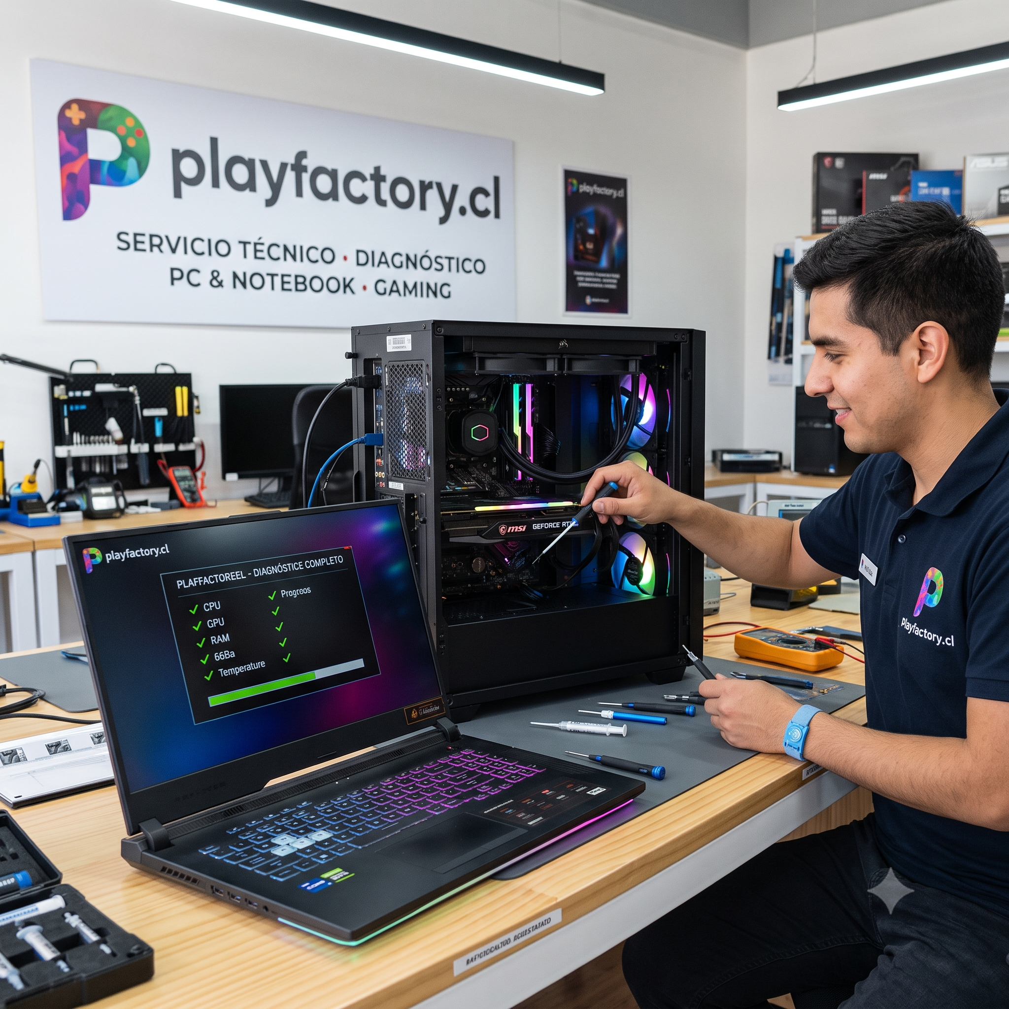 Servicio de Diagnóstico de Pc, PC Escritorio o Notebook
