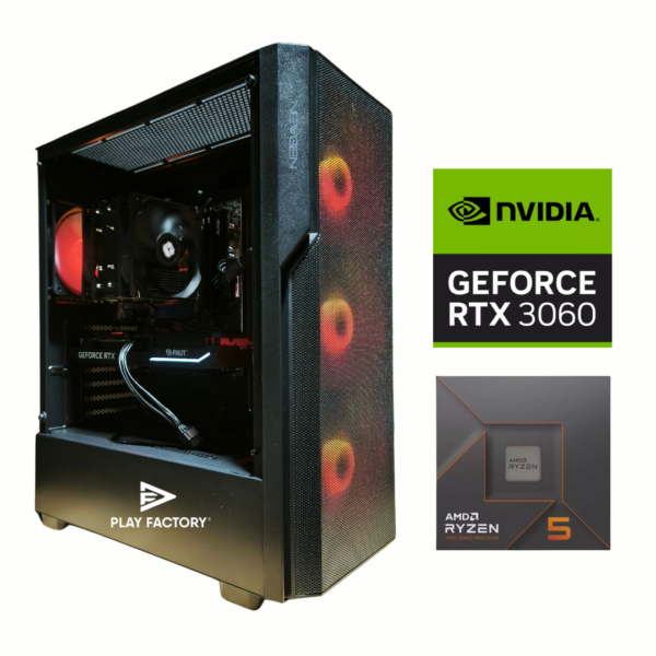 PC Gamer AMD Ryzen 5 7600 | RTX 3060 | 16GB RAM DDR5 | 500GB | Win11