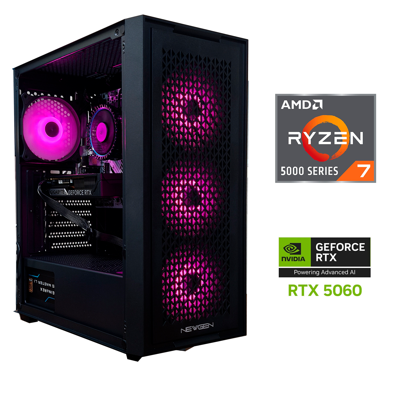 PC Gamer AMD Ryzen 7 5700X | RTX 5060 8GB | 16GB | 500GB SSD | Win11
