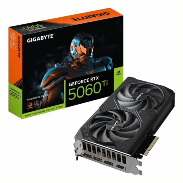 Tarjeta de Video Gigabyte GeForce RTX 5060 Ti WINDFORCE OC 8G [GV-N506TWF2OC-8GD] - Imagen 2