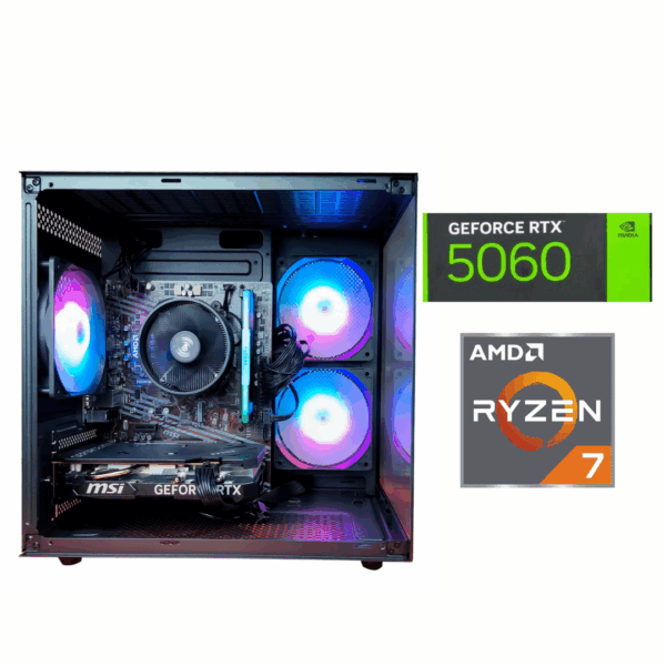 PC Gamer AMD Ryzen 7 5700X | RTX 5060 8GB | 16GB | 500GB SSD| Win11