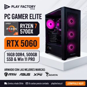 PC Gamer AMD Ryzen 7 5700X | RTX 5060 8GB | 16GB | 500GB SSD | Win11