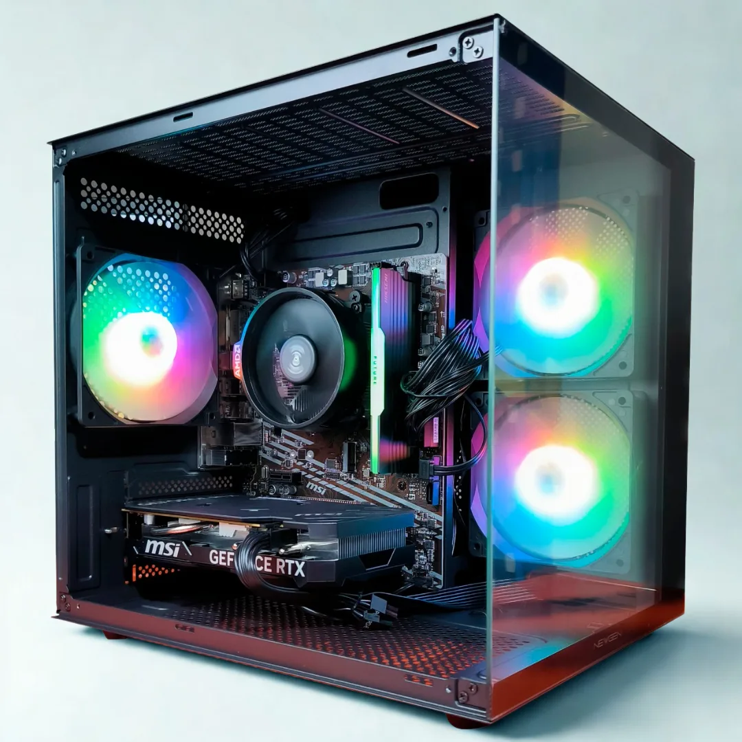 PC Gamer AMD Ryzen 5 5500 | RTX 5060 8GB | 16GB | 500GB SSD | Win11 - Imagen 3