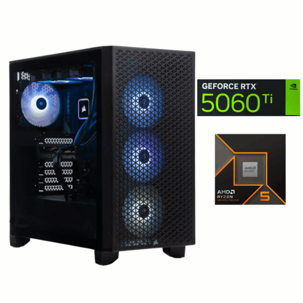 PC Gamer AMD Ryzen 5 9600X | RTX 5060 TI 8GB | 16GB DDR5 | 1TB NVME | Win11
