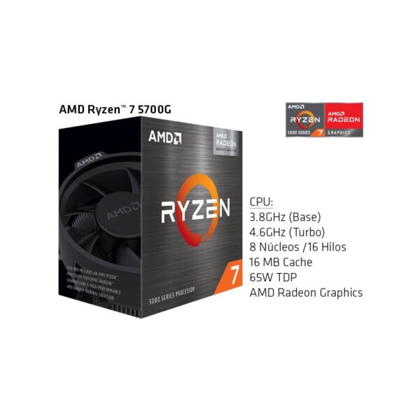 Procesador AMD Ryzen 7 5700G - Imagen 2
