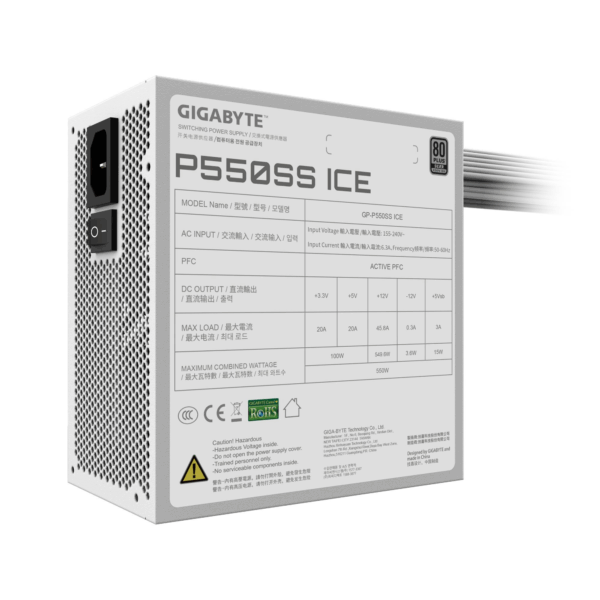 Fuente de Poder P550SS ICE 80 Plus Silver - Imagen 8