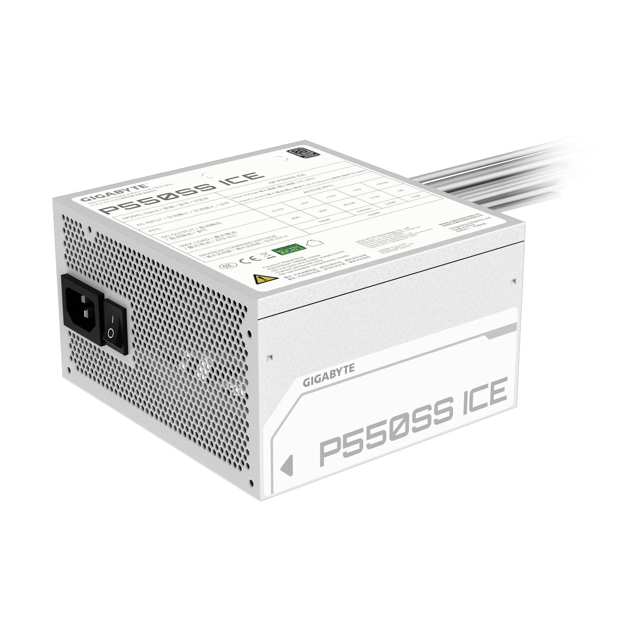 Fuente de Poder P550SS ICE 80 Plus Silver - Imagen 7