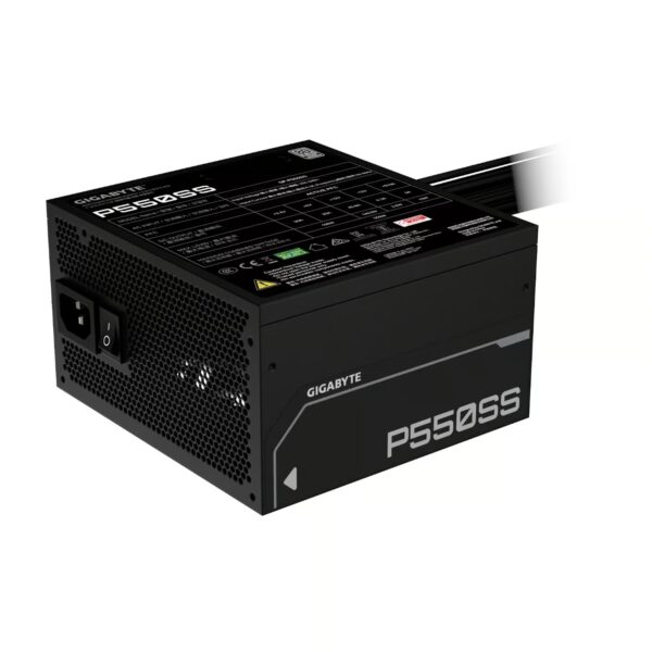 Fuente de poder GIGABYTE P550SS Negro 80 Plus Silver (GP-P550SS) - Imagen 3