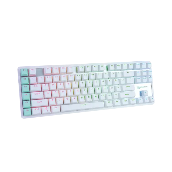 Teclado Mecanico Hype Legend Rebel L White | Swtich Brown Outemu - Imagen 2