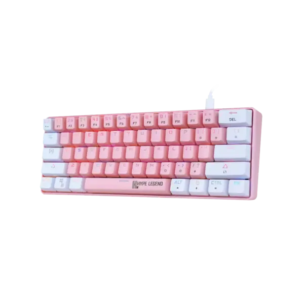 Teclado Mecanico Hype Legend Rebel  PINK | WHITE OUTEMU RED - Imagen 2