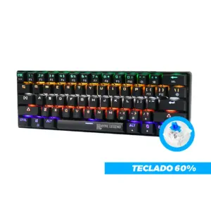 Teclado Mecanico Hype Legend Rebel Black / Switch Blue Outemu