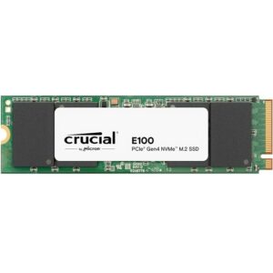 Disco Unidad SSD Crucial E100 480GB M.2 22*80 PCIe G4 NVME Lec 4700MB/s Esc 2500MB/s