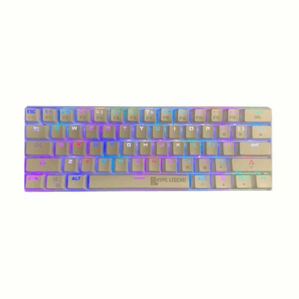 Teclado Mecanico Hype Legend REBEL WHITE / OUTEMU RED