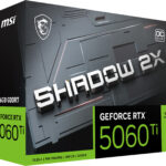 Tarjeta de Video MSI RTX 5060 Ti 16G SHADOW 2X OC PLUS