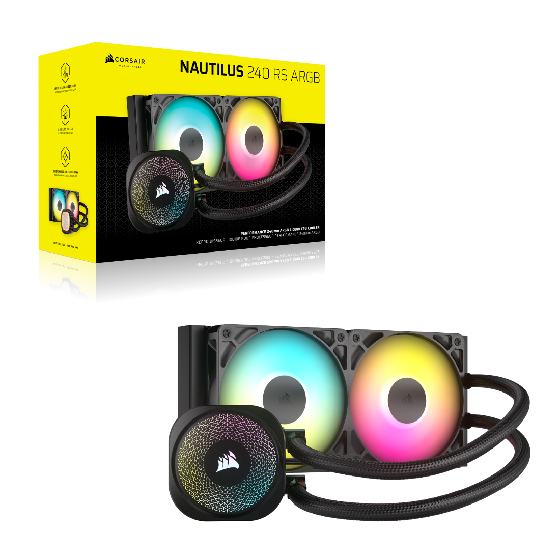 Refrigeracion Corsair NAUTILUS 240 RS ARGB - Negro (CW-8060092-WW) Refrigeracion Corsair NAUTILUS 240 RS ARGB - Negro - Imagen 5