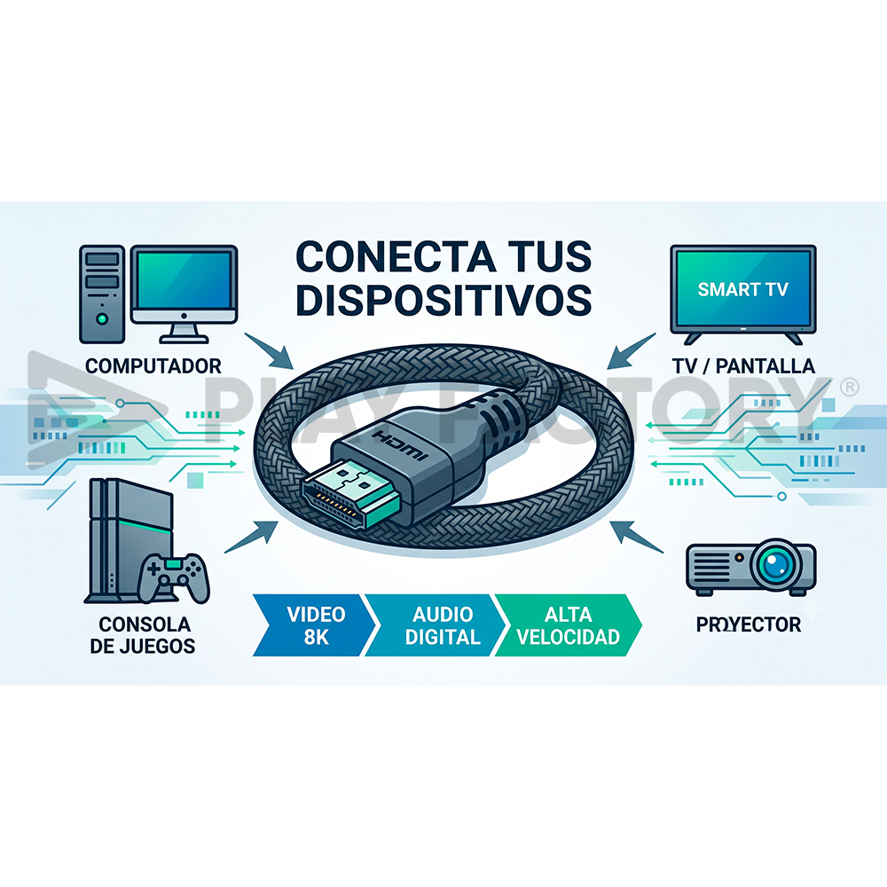 Cable HDMI Exelink 4K Macho a Macho 2 Metros - Imagen 2