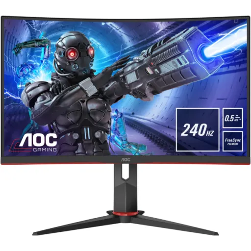 Monitor Gamer 27" (Curvo) - AOC C27G2Z - Full HD (1920x1080) - 0,5 ms - 240 Hz - VA (DisplayPort/HDM