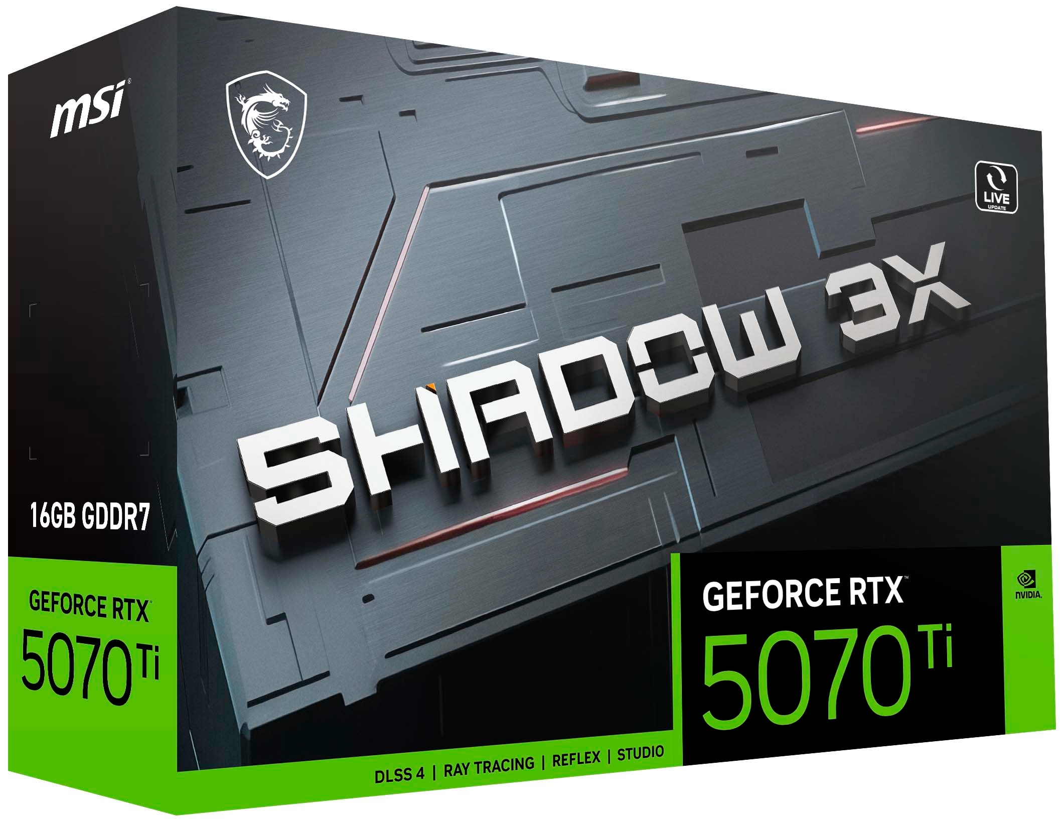 Tarjeta de Video MSI RTX 5070 Ti 16G SHADOW 3X - Imagen 2