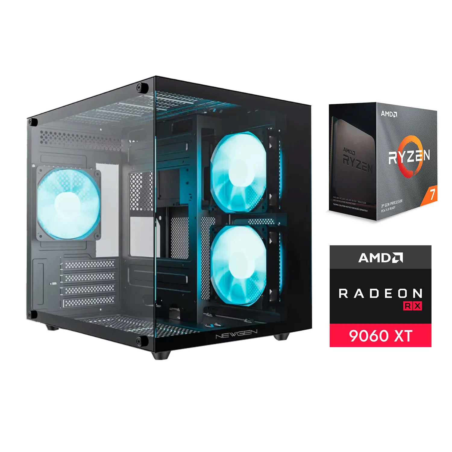 PC Gamer AMD RYZEN 7 5700X | RX 9060XT 16GB | 16GB | B550 | 500GB SSD | Win11