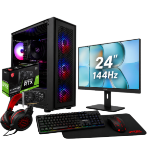 PC Gamer Ryzen 5 5500 | RTX 3050 | 16gb | 500SSD + Monitor 24 IPS KIT TECLADO GAMER