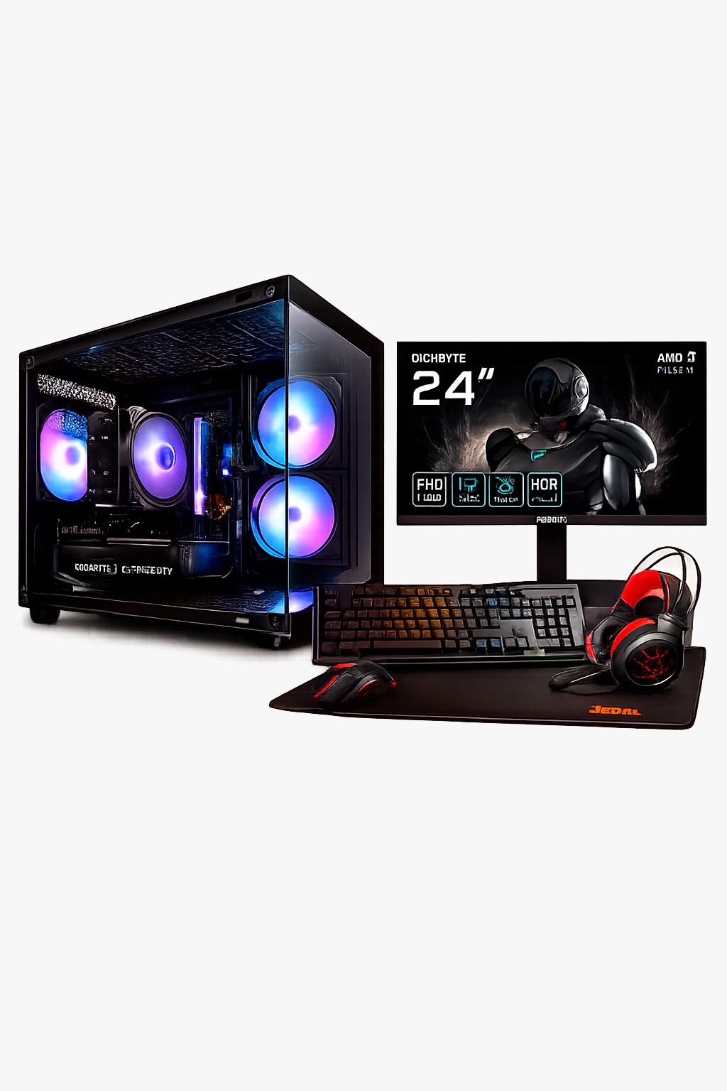 PC Gamer Ryzen 7 5700G | 16gb DDR4 | 1TB SSD + Monitor 24 IPS KIT TECLADO GAMER