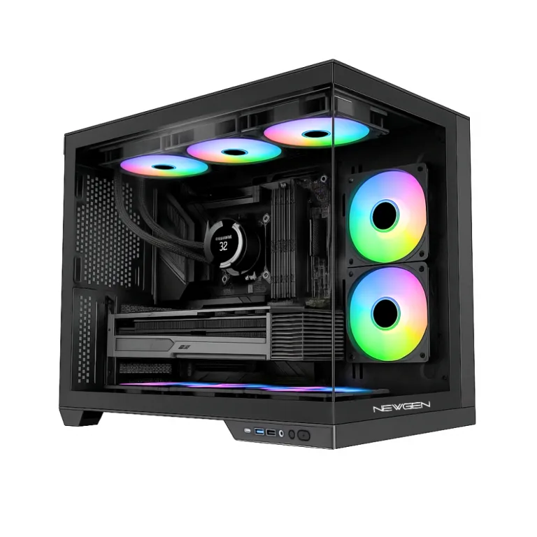 Gabinete NEWGEN COBALT XL Glass ATX BTF Black V2 (3 Fans ARGB)