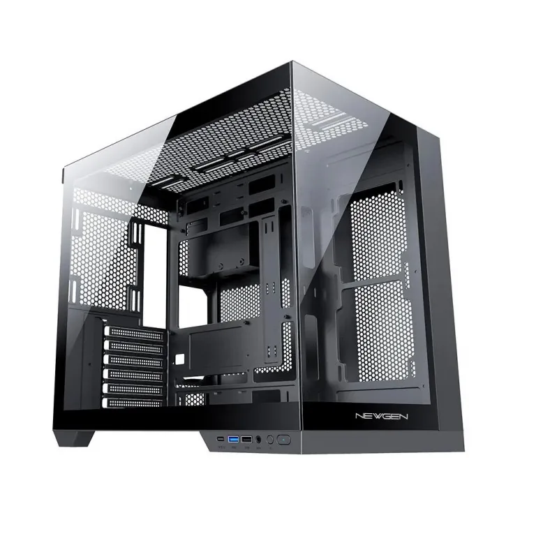 Gabinete NEWGEN COBALT XL Glass ATX BTF Black V2 (3 Fans ARGB) - Imagen 2