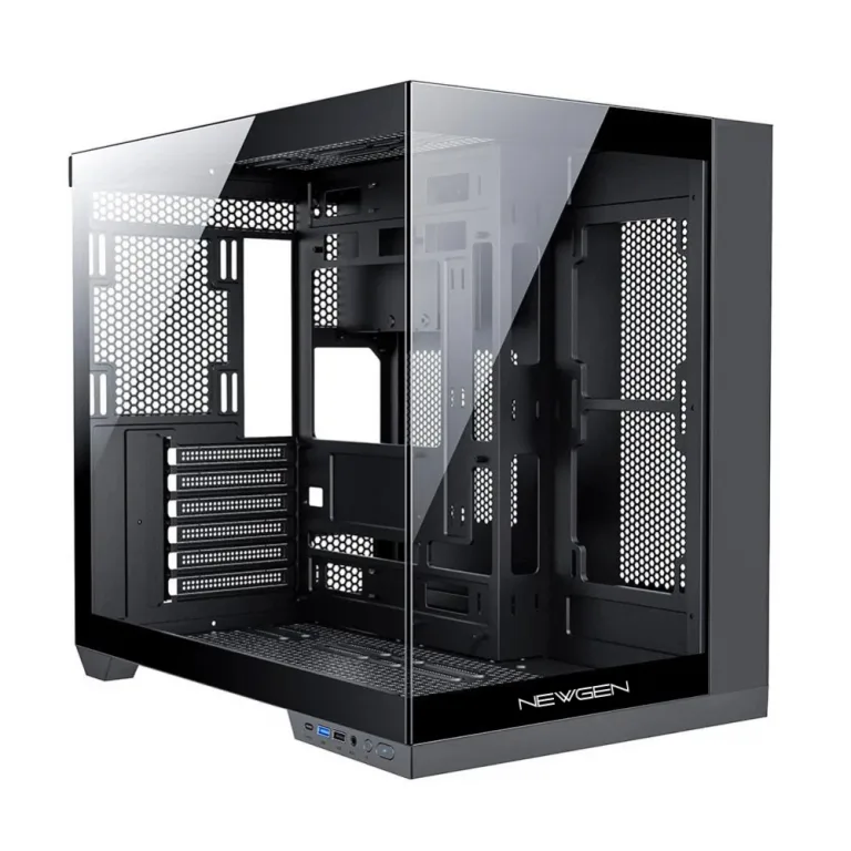 Gabinete NEWGEN COBALT XL Glass ATX BTF Black V2 (3 Fans ARGB) - Imagen 4