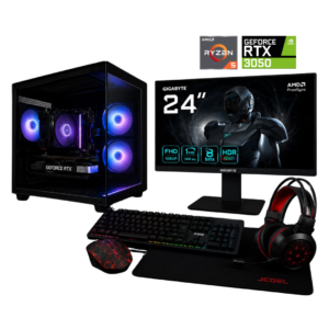 PC Gamer Ryzen 5 5500 | RTX 3050 | 16gb | 500SSD + Monitor 24 IPS KIT TECLADO GAMER