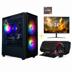 PC Gamer Ryzen 5 5600GT | 16gb | 500SSD + Monitor 24 IPS KIT TECLADO GAMER