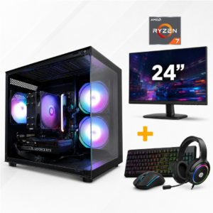 PC Gamer Ryzen 7 5700G | 16gb | 500SSD + Monitor 24 IPS KIT TECLADO GAMER