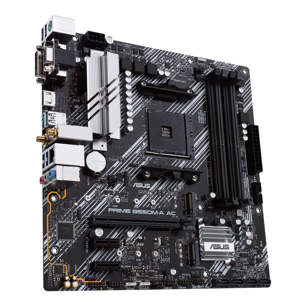 Placa Madre Asus PRIME B550M-A AC - Imagen 4