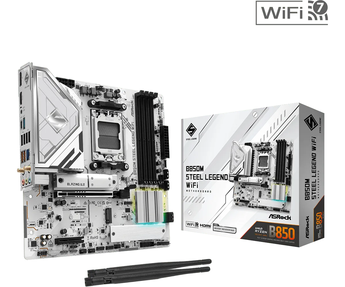 Placa Madre B850M STEEL LEGEND WiFi AM5