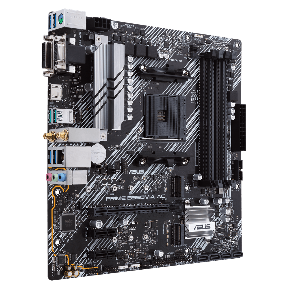 Placa Madre Asus PRIME B550M-A AC - Imagen 3