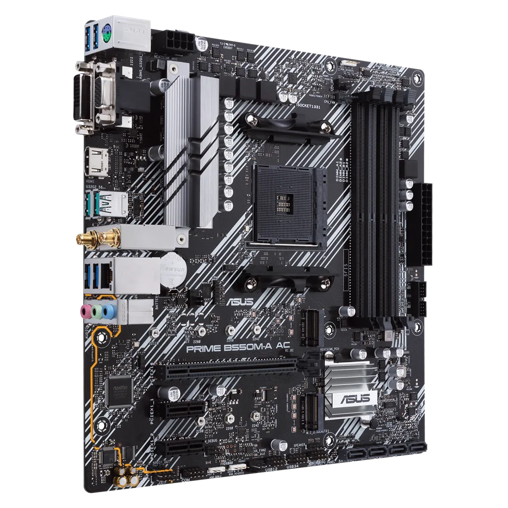 Placa Madre Asus PRIME B550M-A AC - Imagen 3