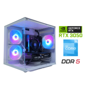 PC Gamer WHITE Intel Core i3-12100F | RTX 3050 | 16GB DDR5 | SSD 500GB | Windows 11