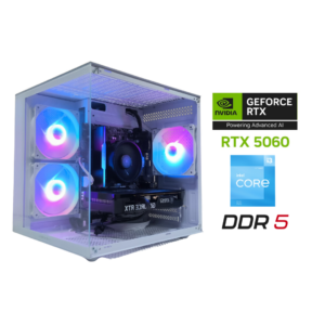 PC Gamer WHITE Intel I3 12100F | RTX 5060 8GB | 16GB DDR5 | 500GB | WIN 11