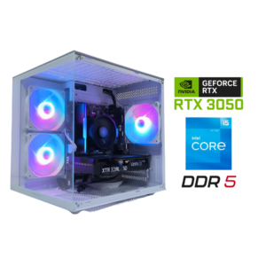PC Gamer WHITE Intel Core i5-12400F | RTX 3050 | 16GB DDR5 | SSD 500GB | Windows 11