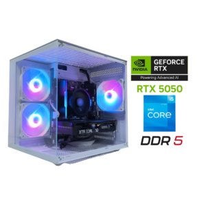 PC Gamer WHITE Intel I5 12400F | RTX 5050 | 16GB DDR5 | 500GB | WIN 11