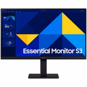 Monitor Samsung Essential S3 de 22“ (IPS, Full HD, 100 Hz, HDMI+VGA, VESA)