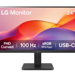 Monitor LG 24u421a-b Curvo 23.8 , 100hz,5ms,fhd Va,usb-c,hdm Negro 24u421a-b