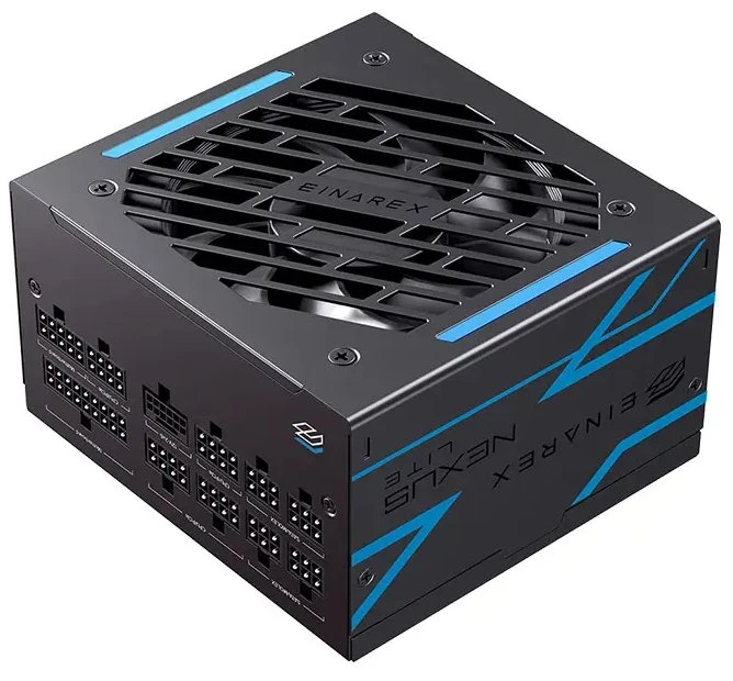 Fuente de Poder EINAREX Nexus Lite 1000W Cybenetics Gold ATX 3.1 PCIE 5.1 FULL MODULAR (EXPS-NLT-100-BK)