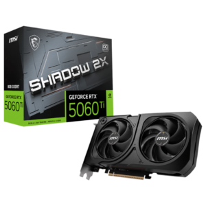 Tarjeta de Video MSI RTX 5060 Ti 8G SHADOW 2X OC PLUS