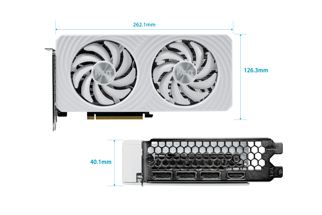 Tarjeta de Video Palit GeForce RTX 5060 Ti White OC 16GB GDDR7 - Imagen 5