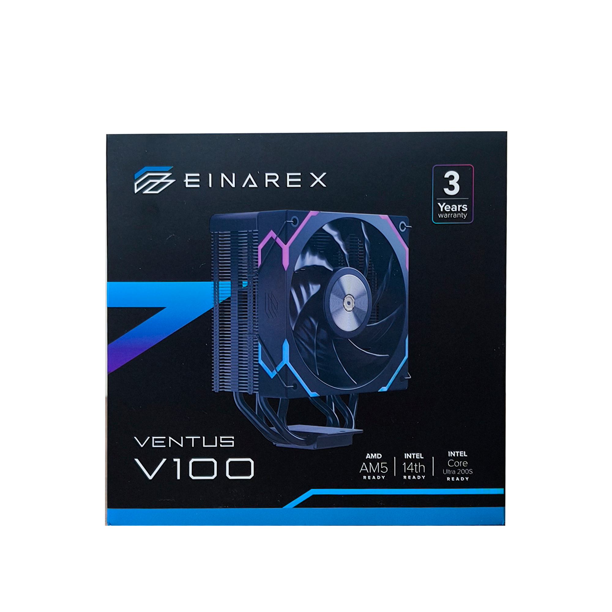 Refrigeración de Aire Einarex Ventus V100 Black ARGB - Imagen 10